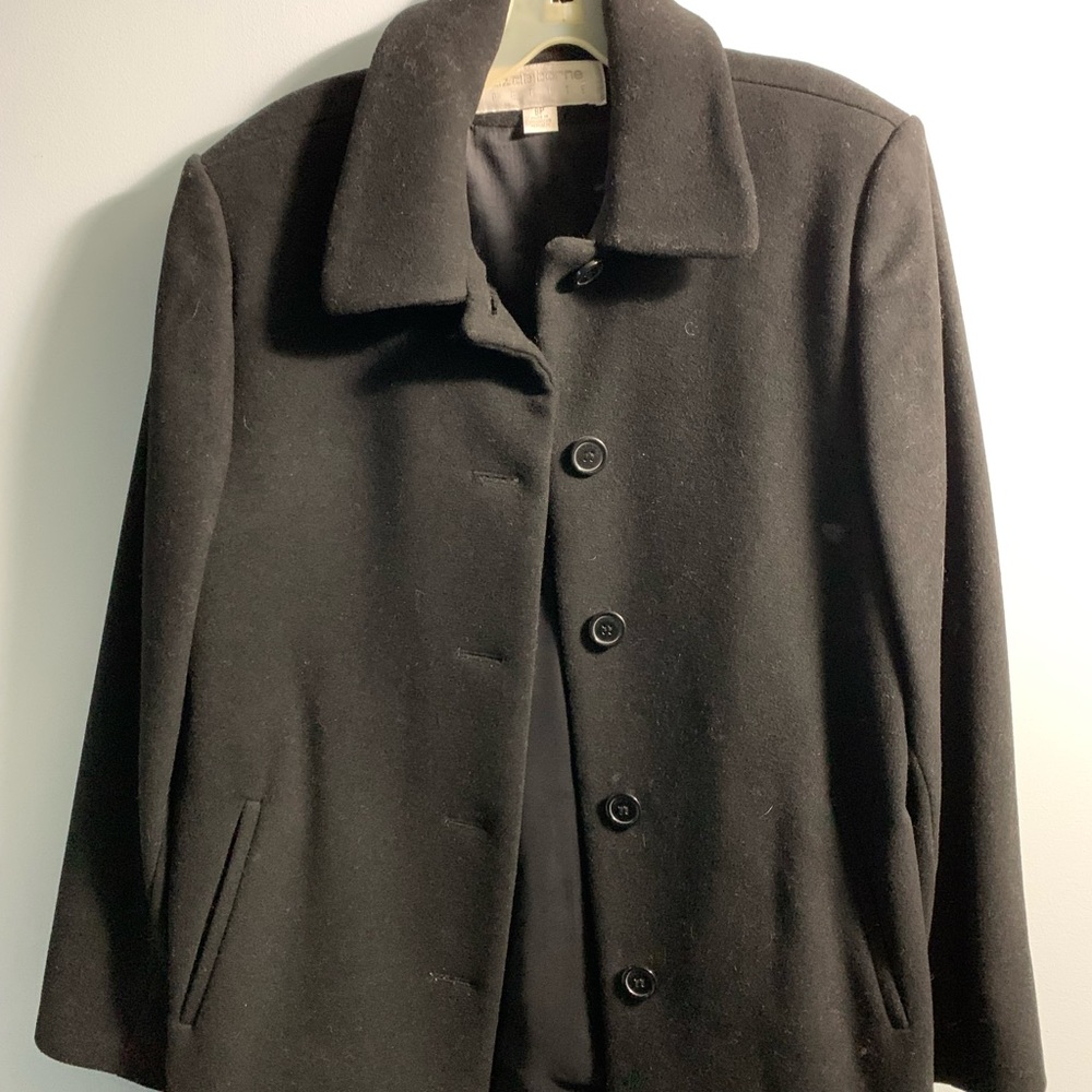 Black pea coat